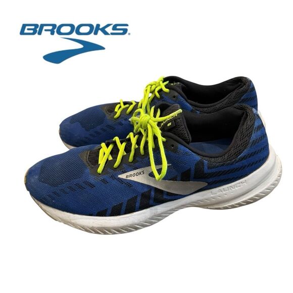 Brooks Men’s Launch 6 Running Blue Black Nightlife Running Shoes Sneakers 10.5 main image 2